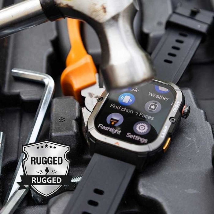 Смарт часовник AGM Legion 3 - 1.95" AMOLED, 5ATM, защита IP68