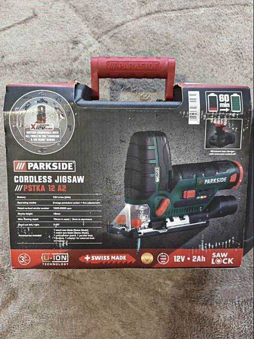 Ferăstrău pendular cu acumulator inclus Parkside, nou