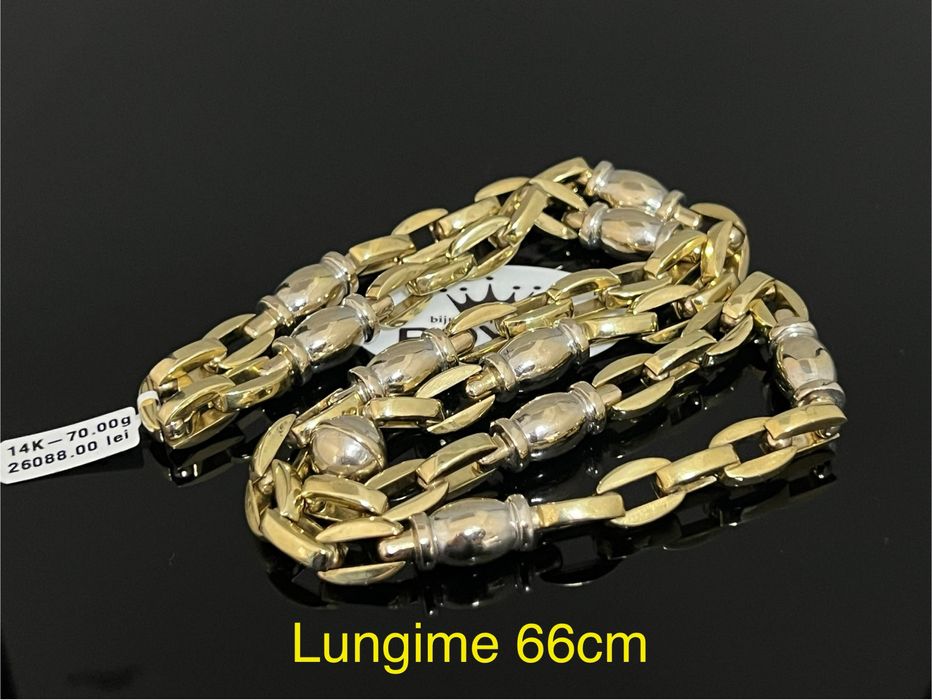 Bijuteria Royal CB : Lant barbatesc aur 14k 70,00gr lungime 66cm
