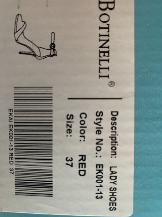 Елегантни дамски сандали Botinelli + червен лачен клъч