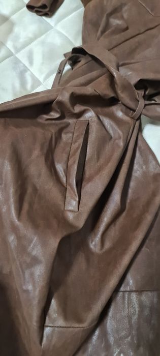 Платье женское, имитация кожи