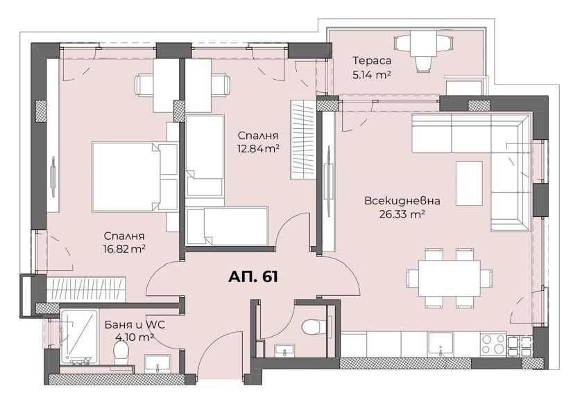 Продава се Тристаен апартамент в Пловдив, Христо Смирненски - 110 кв.м за 1244 €/кв.м - Снимка #2