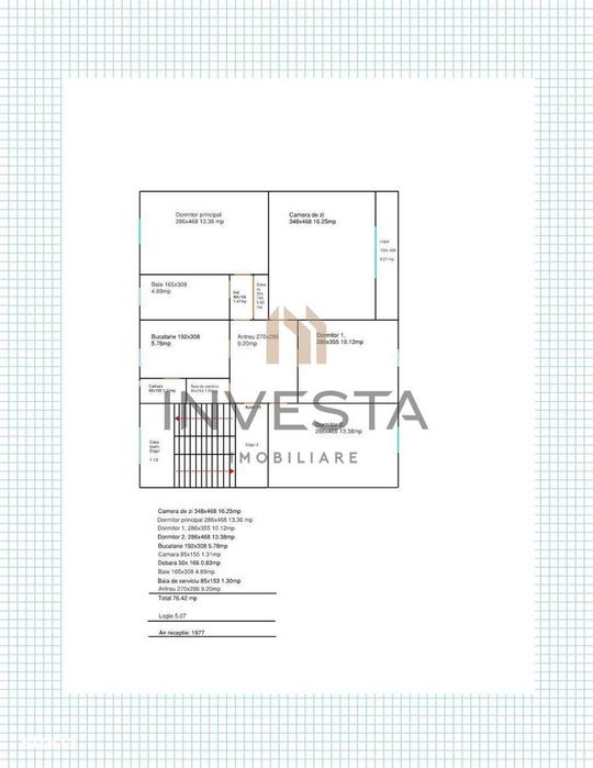 Apartament 4 camere decomandat, etaj intermediar, Manastur La Terenuri