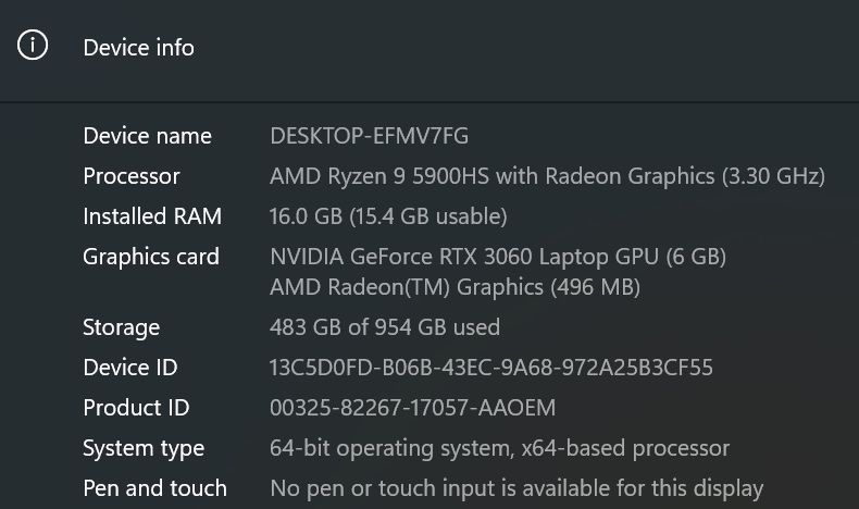 ASUS ROG Zephyrus G14 (GA401QM)