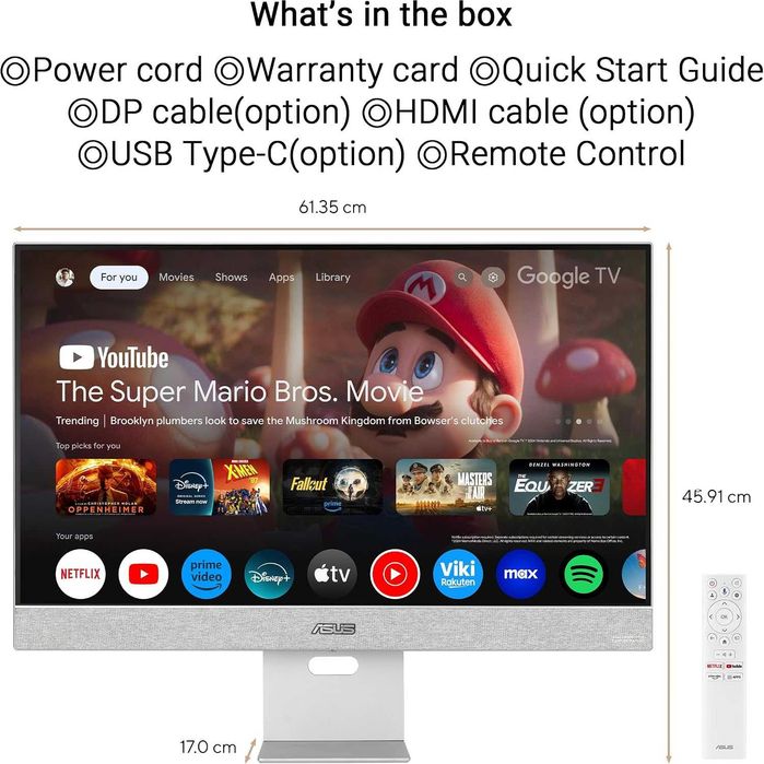 ASUS ZenScreen Smart MS27UC 27 Inch 4K