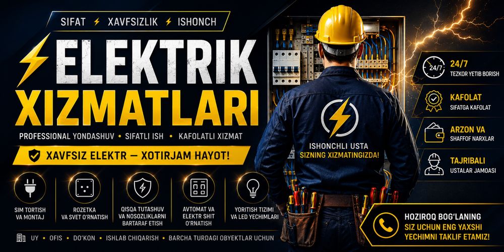 Elektrik xizmati 100%