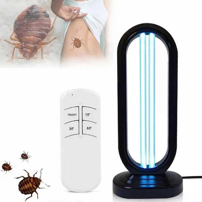 Lampa de sterilizare UV cu ozon, 38W, control de la distanta, 18x41.5cm