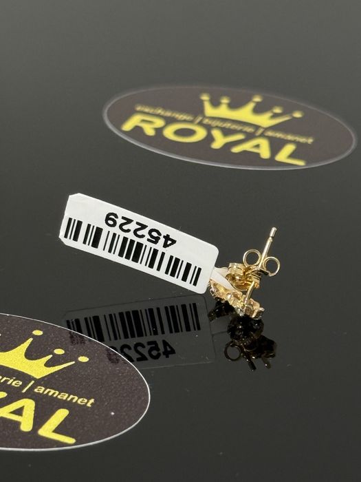 Bijuteria ROYAL : Cercei AUR 14K NOU / 0.67 GR