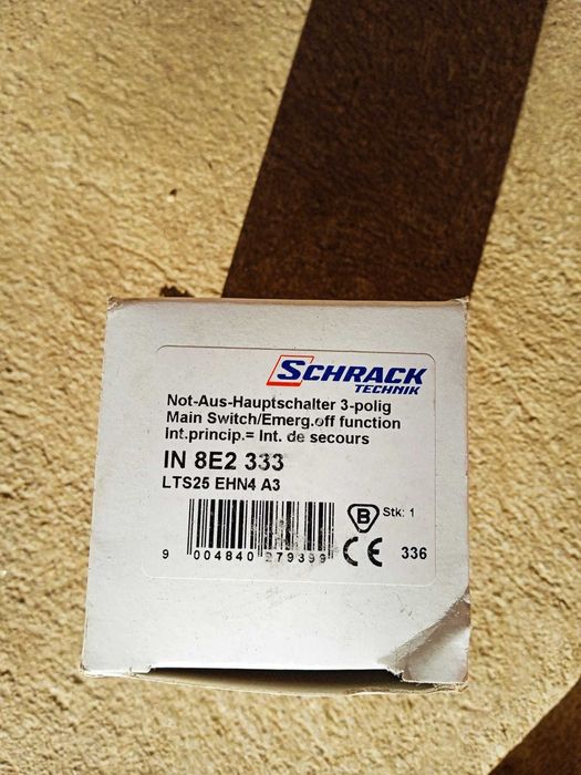 Intrerupatoare principale de panou 25A.