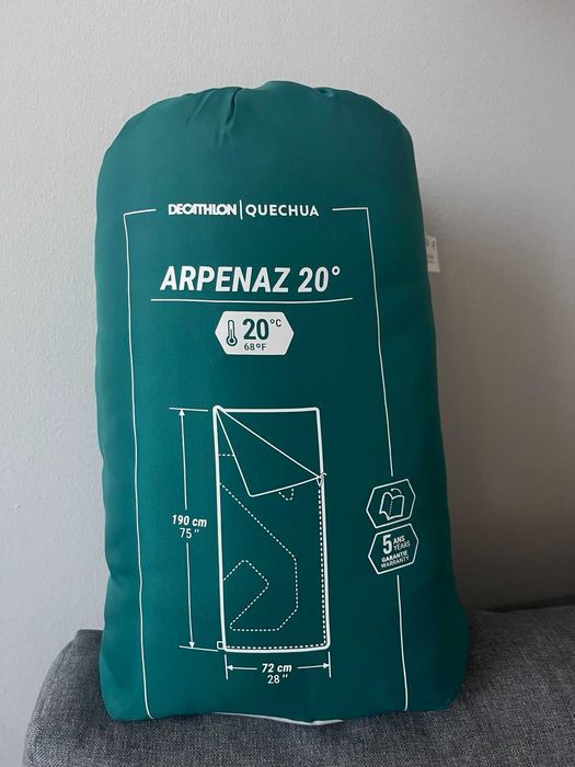 Нов Летен спален чувал-одеяло Decathlon Quechua Arpenaz 20