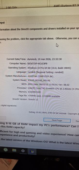 Vand unitate pc.