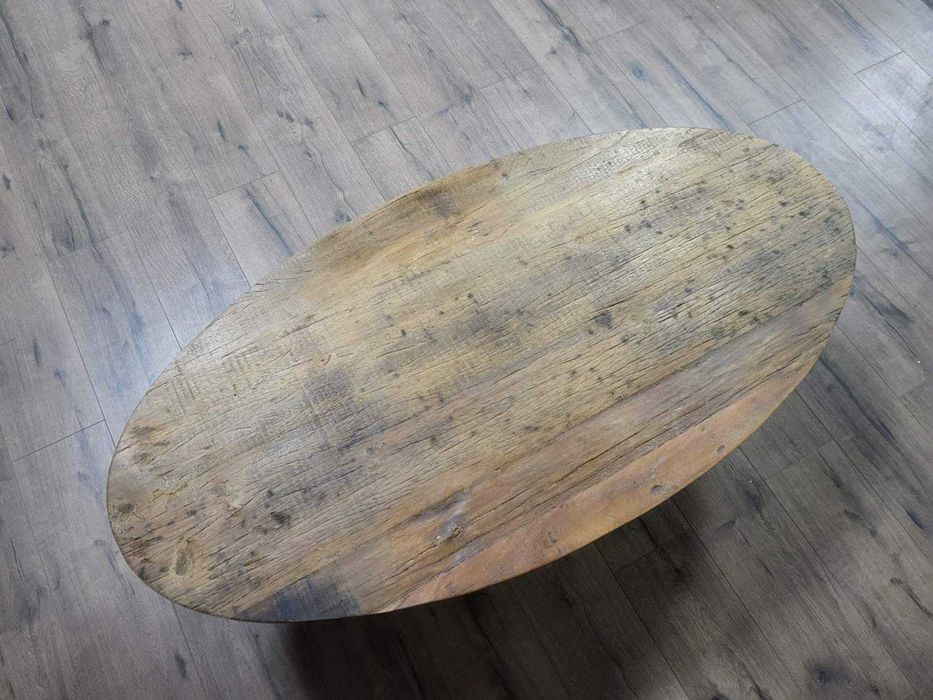 Холна масичка от дъб с метални крака - 6 броя налични