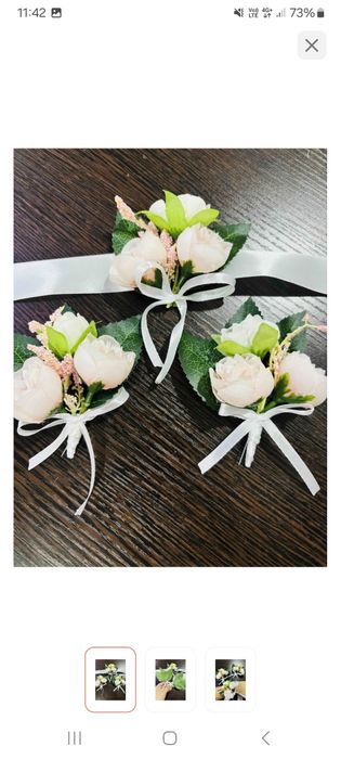 Свадебная фата и букет