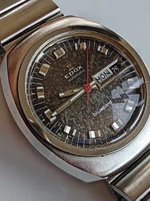 Ceas EDOX Bluebird Automatic Tropical Dial Oțel 37,5 mm