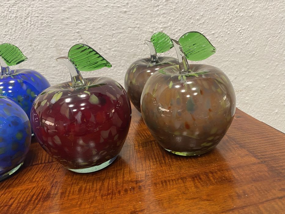 Италиански ябълки ябълка от мурано стъкло фигури от стъкло