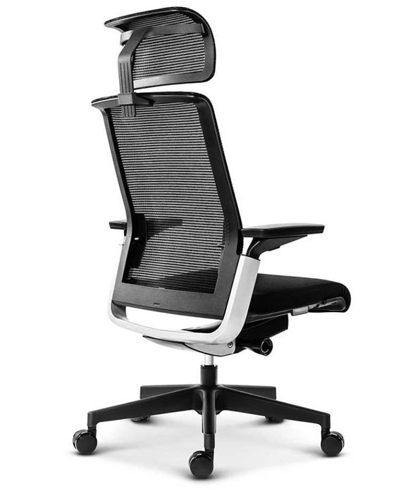 Кресло офисное эргономичное, сетка, чёрное