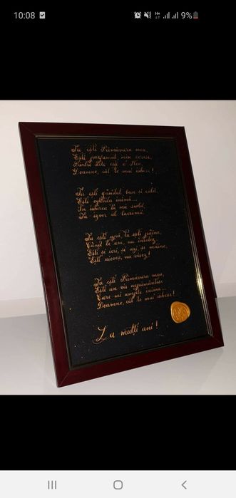 Tablou caligrafie