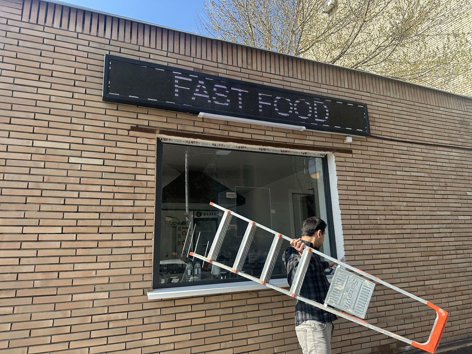 banner tashqi reklama bukva led ekran