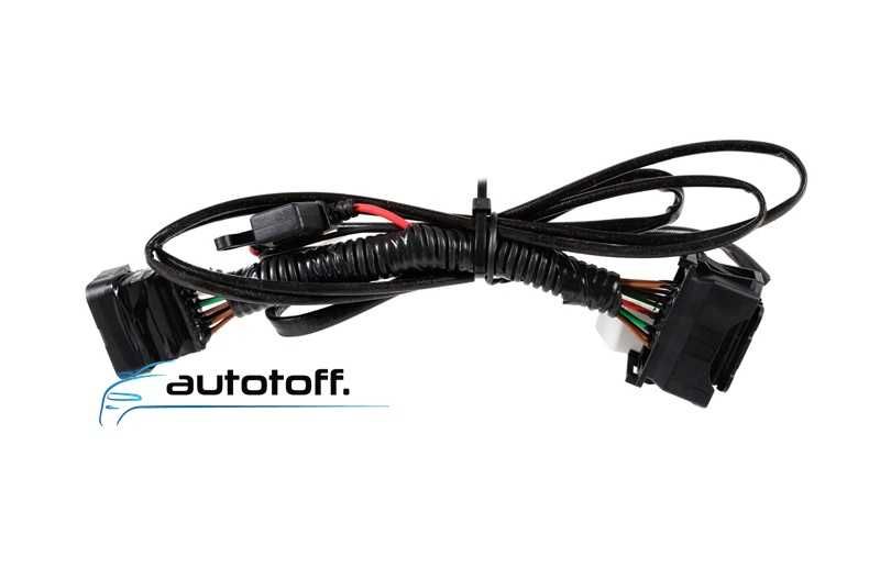 Grile duble ilumintate compatibile cu BMW Seria 5 F10 F11 (10-17) Negru lucios cu LED