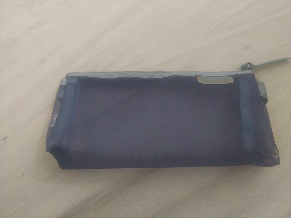 Пенал синий прозрачный