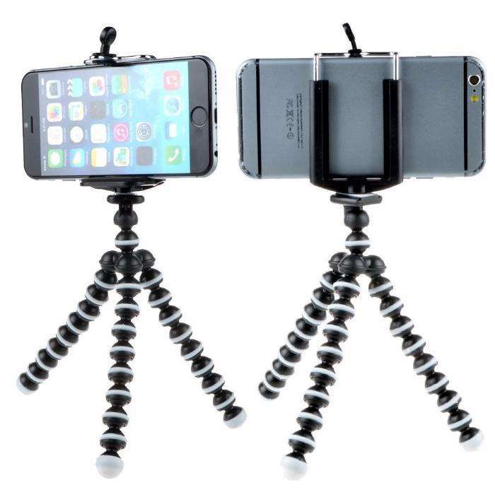 Trepied FLEXIBIL cu suport pentru TELEFON aparat foto Samsung iPhone