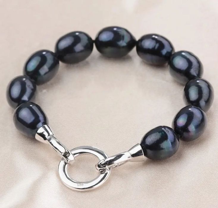 Натуральный жемчуг комплект крупный