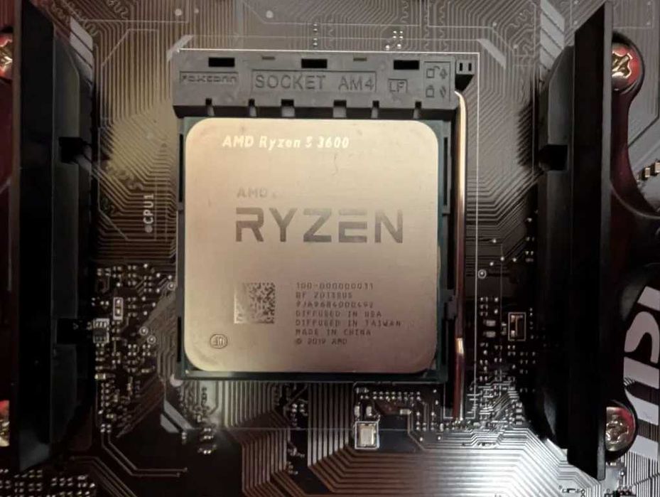 Комплект: Ryzen 5 3600, дънна платка MSI B450M, 16GB RAM, охладител