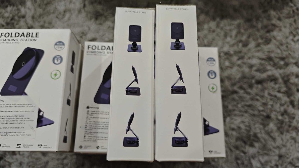 Foldable Magnetic Wireless Fast Charging Stand 15W