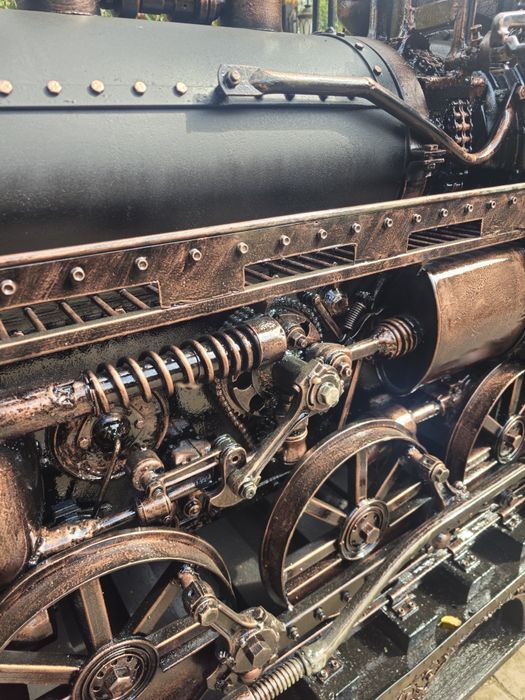 Мангал-паровоз ручной работы