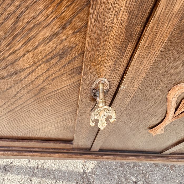 Шведски винтидж бюфет / скрин – масив, 1930–1940 г.