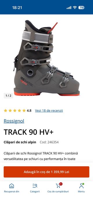Vând clăparii mărimea 27,5 Rossignol TRACK 90 HV+