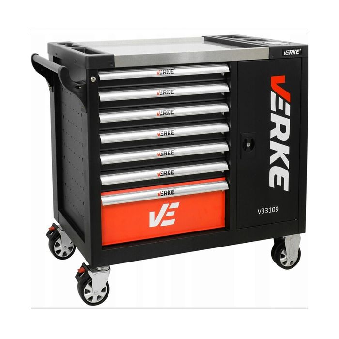 Dulap de scule complet echipat, 306 piese, Verke