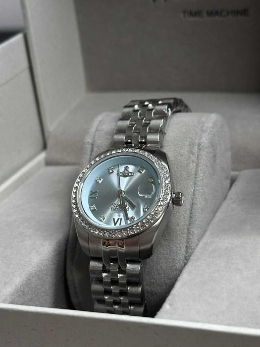 Ceas Vivienne Westood Camberwell watch albastru Cadran cu Pietre pretioase tip diamante