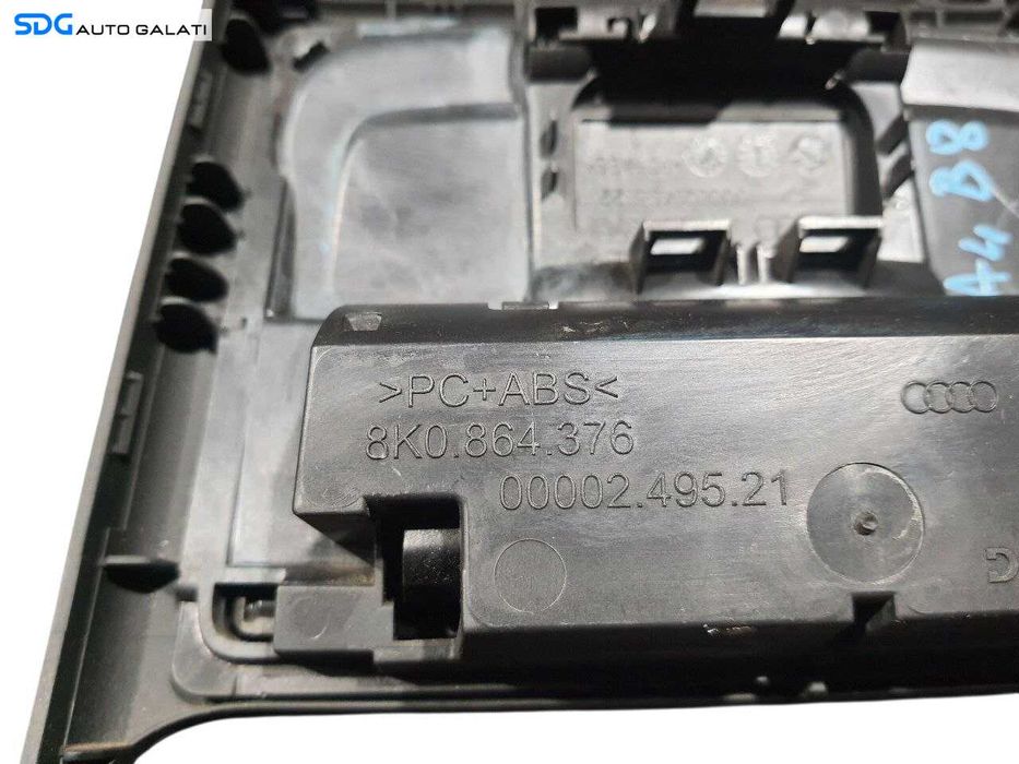 Rama Cotiera Consola Centrala Spate cu Scrumiera Audi A4 B8 2008 - 2015 Cod 8K0864376 [N3083]