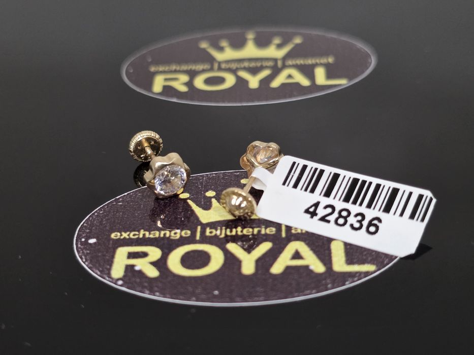 Bijuteria Royal: Cercei aur 14k/ 0.70 gr