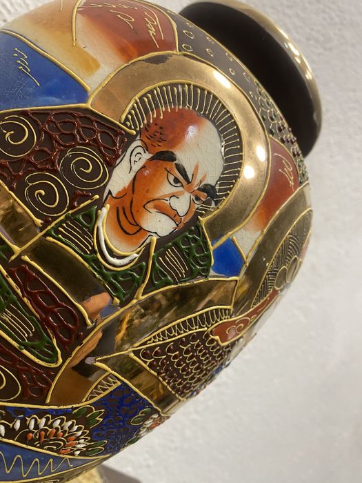 Японска ваза от порцелан сацума 1920 г