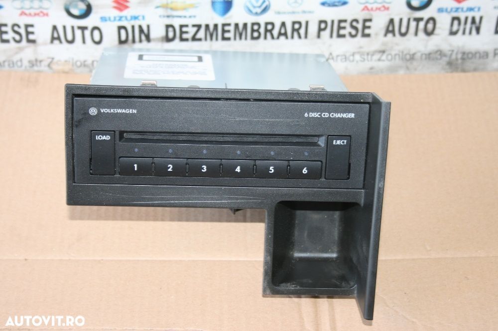 Magazie Cd Vw Touran Golf 5 Passat B6 Skoda Seat Orginala