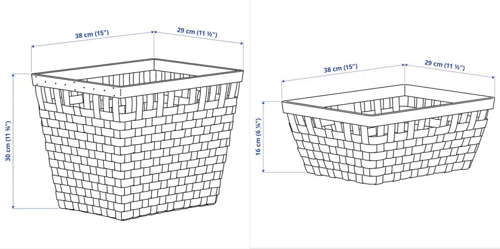 NOU! Cos impletit din lemn de plop