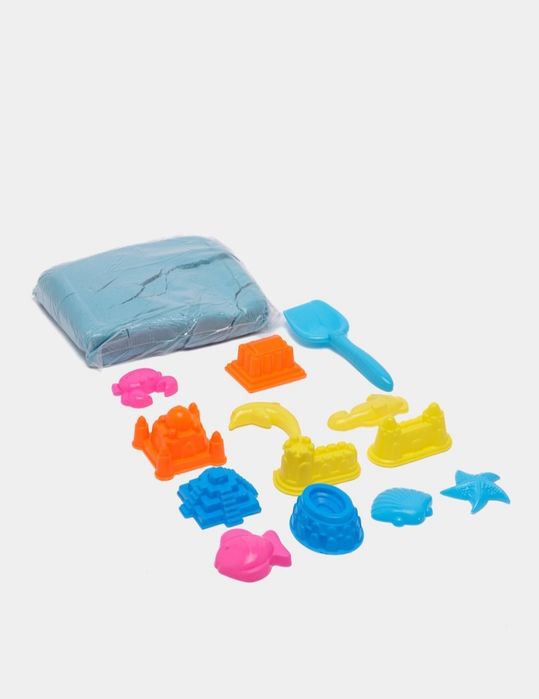 Детский Цветной песок 2 кг + формочки + бассе + мы имеем разный цветы