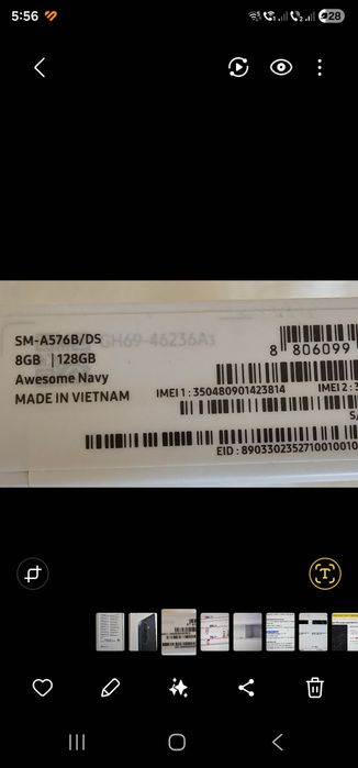 Samsung A57 128Gb Awsome Navy