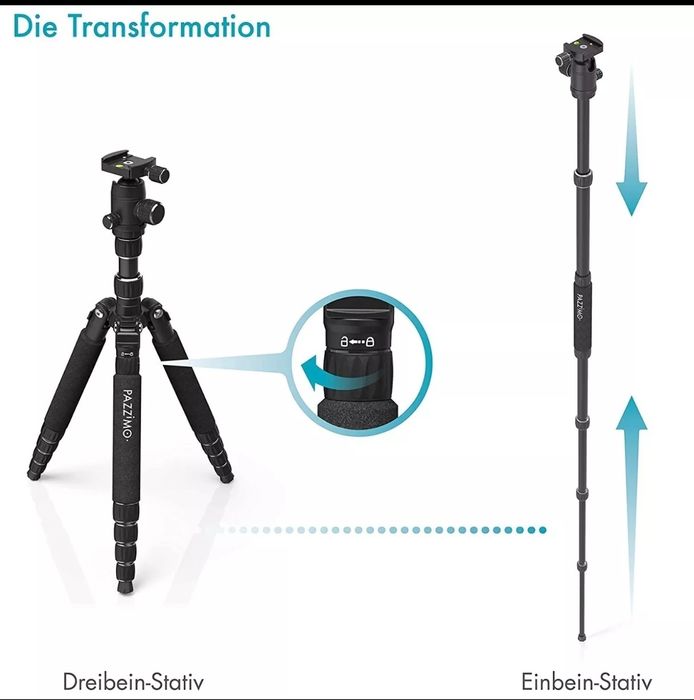 Статив Pazzimo за камера, телефон и Go Pro