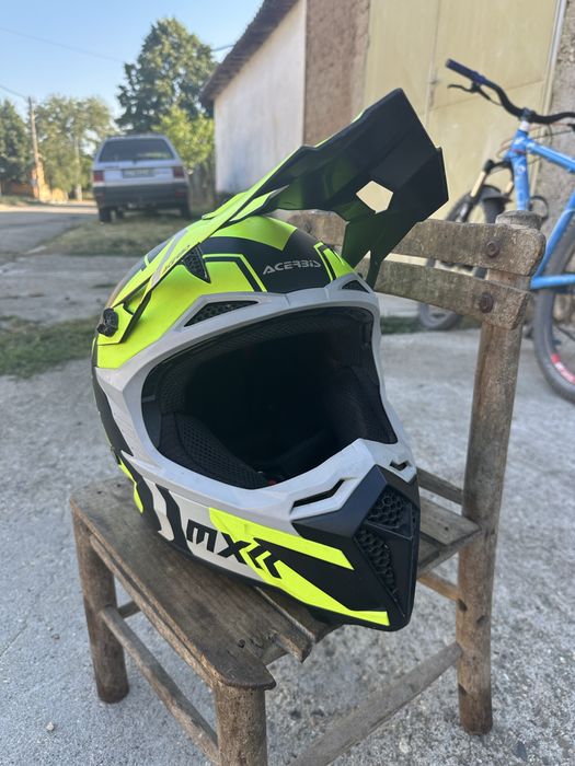 Каска за кросов мотор ACERBIS PROFILE 5 L размер 59-60  без цепки като нова