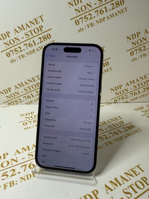 NDP Amanet Braila Iphone 14 Pro (48425)