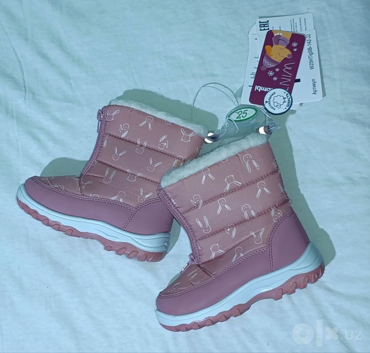 Зимние не Резиновые EVA сапожки девочки етик сапоги дутики не уги UGG