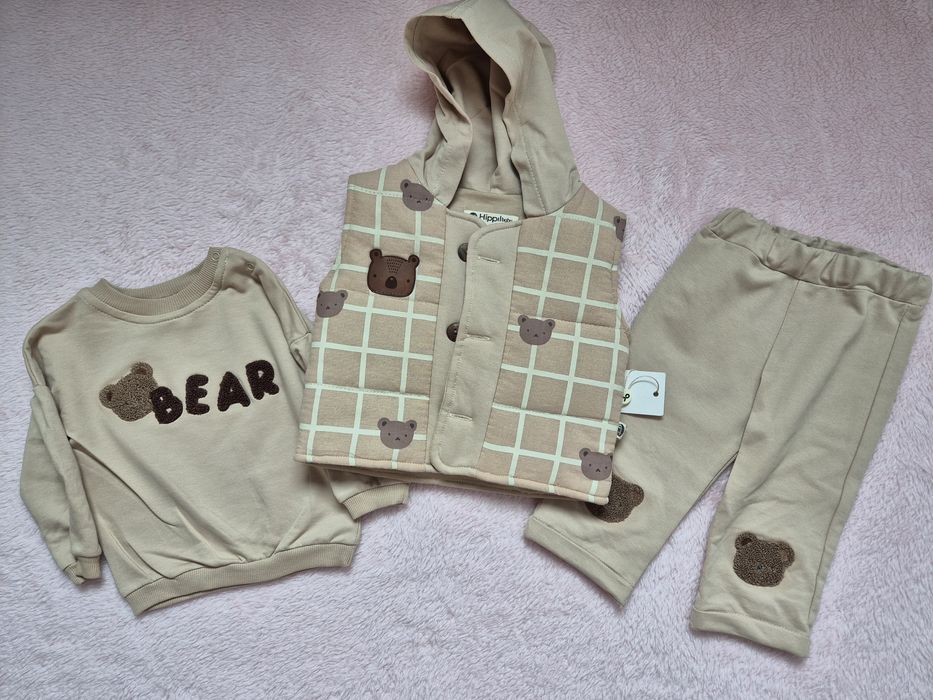 Памучни комплекти от три части за момче