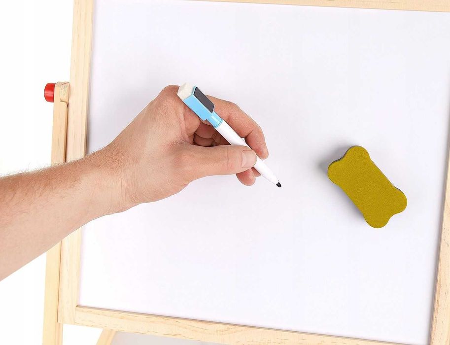 Двустранна дъска за рисуване Kruzzel - Магнитна, със сметало