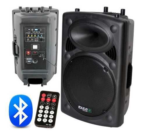 Boxă activă portabilă 15" - 800W Bluetooth | Baterie