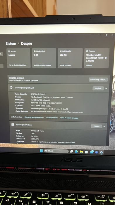 Asus Tuf-Gaming F17 i7