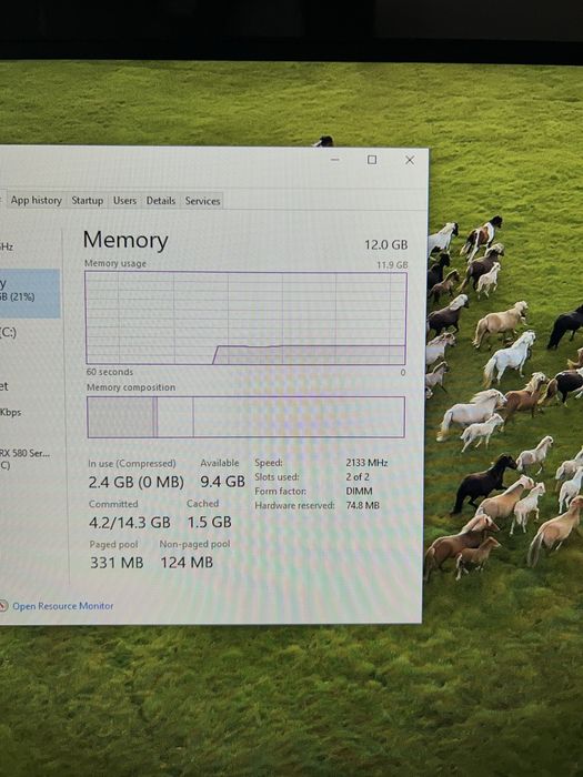 pc rx 580 i3-6th ssd+hdd