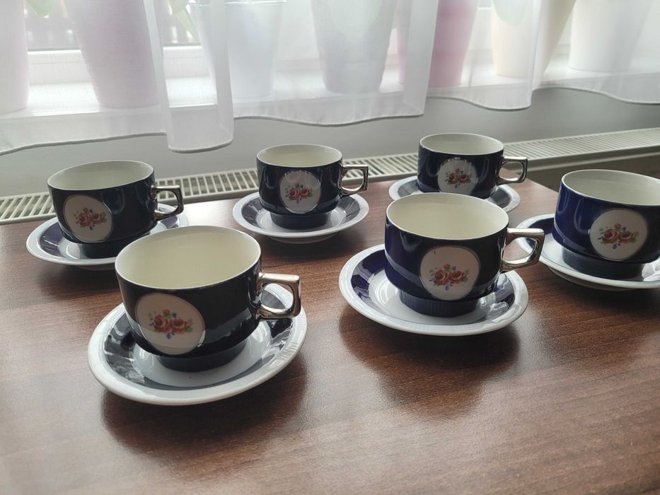 Set cafea de cobalt 6 persoane